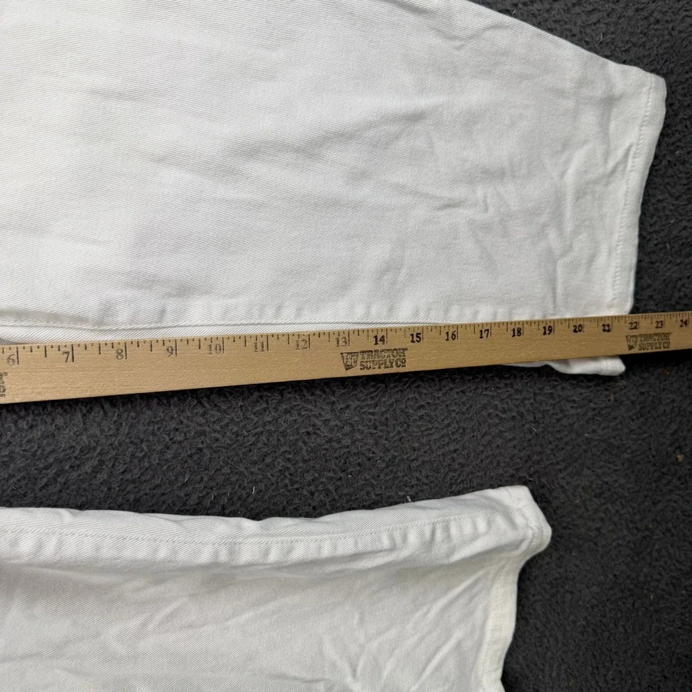 Lauren‎ Ralph Lauren White Crop Jeans Womens 16 Straight Leg Denim Capris LRL